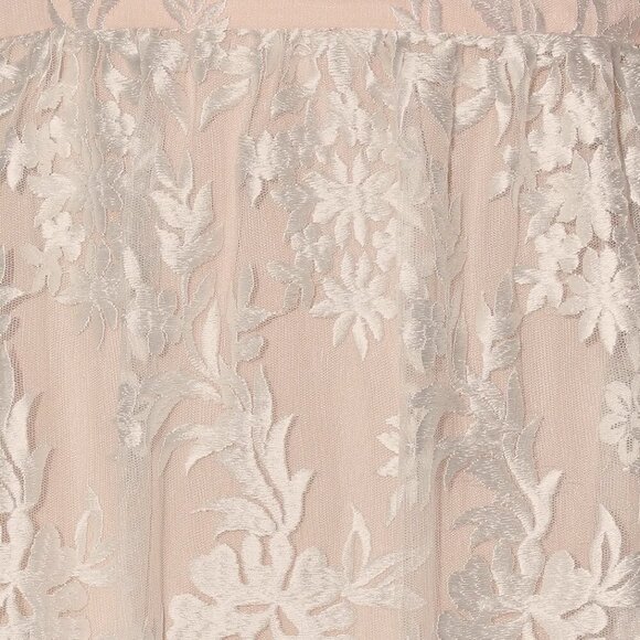 NWT Lulus Love Will Find A Way Peach Lace Strapless Maxi Dress - Picture 5 of 8